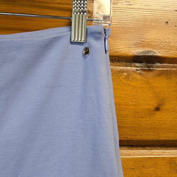 Fabletics 24/7 Kick Flare Pant Side Zip Closure Ponte Color Wedgewood Size M - Picture 3 of 9